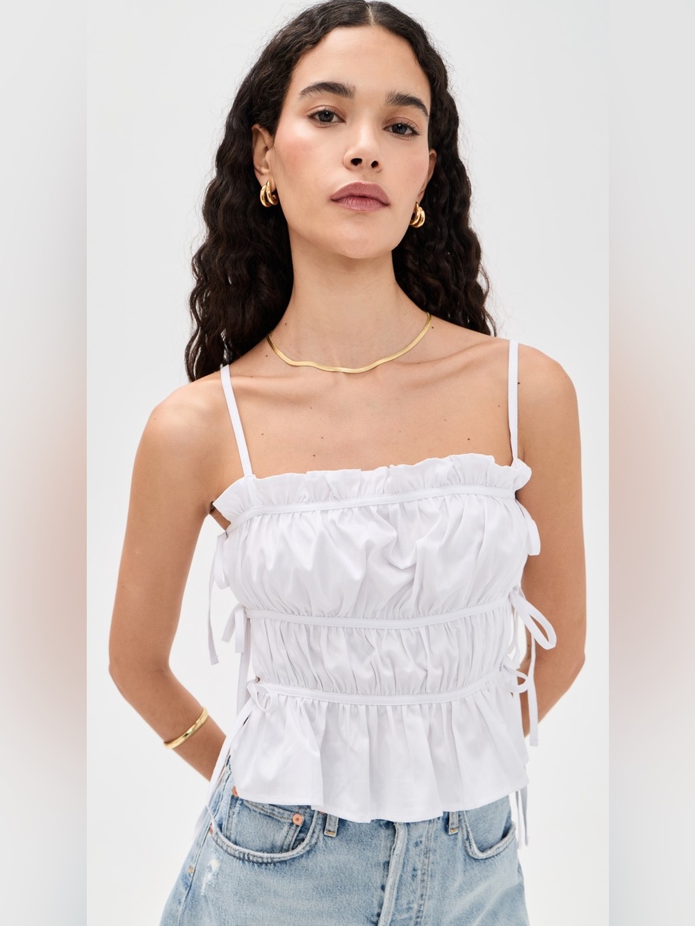 NWT Prime of Lime Emma Top in White XS
